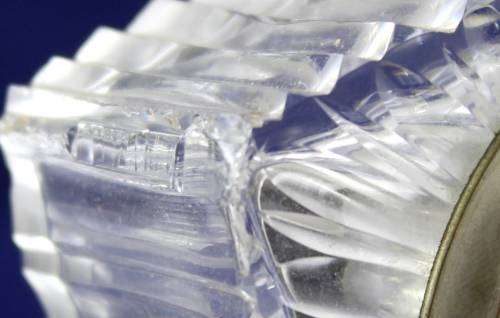 Rose Cut - Glass Clock - Bid Now!