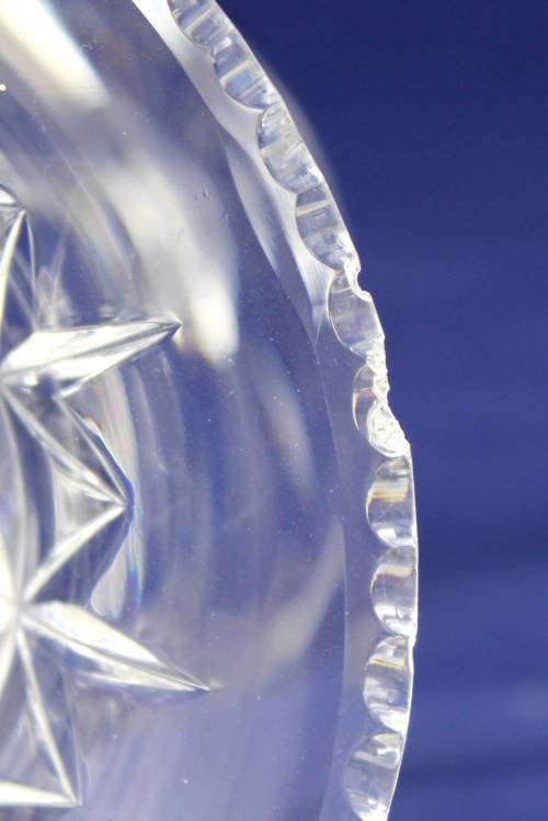 Cut Glass - Tall Sweet Dish - Bid Now!