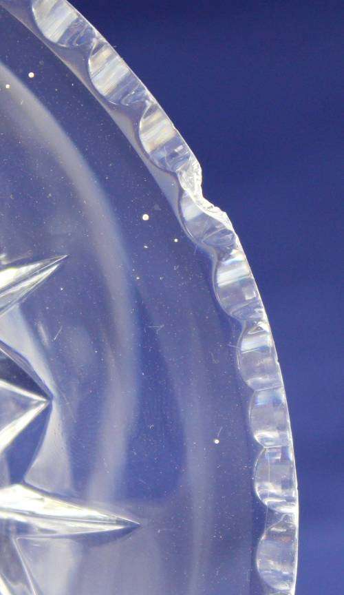 Cut Glass - Tall Sweet Dish - Bid Now!