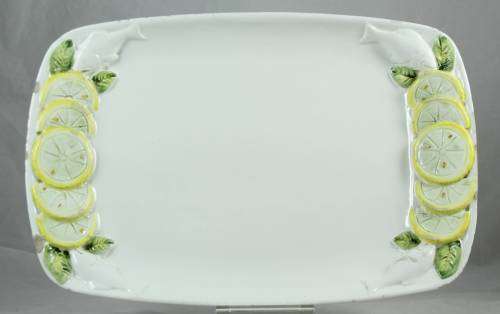 Platter dish - fish and lemon design