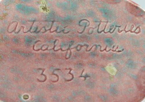 Artistic Potteries - California Horne Vase - Bid Now!!!