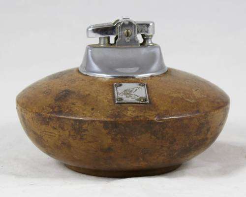 Ronson - Table Lighter in Wooden Stand - Bid Now!!!