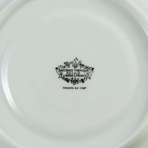 Limoges Duo - Blue Flower Motif - Bid Now!!!