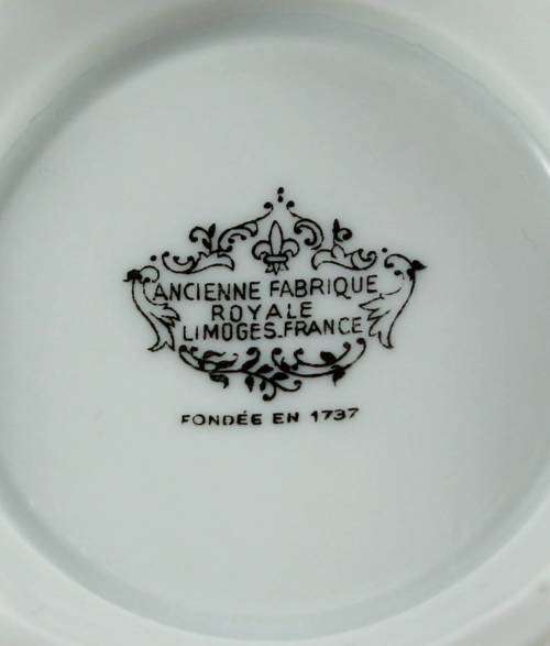 Limoges Duo - Blue Flower Motif - Bid Now!!!