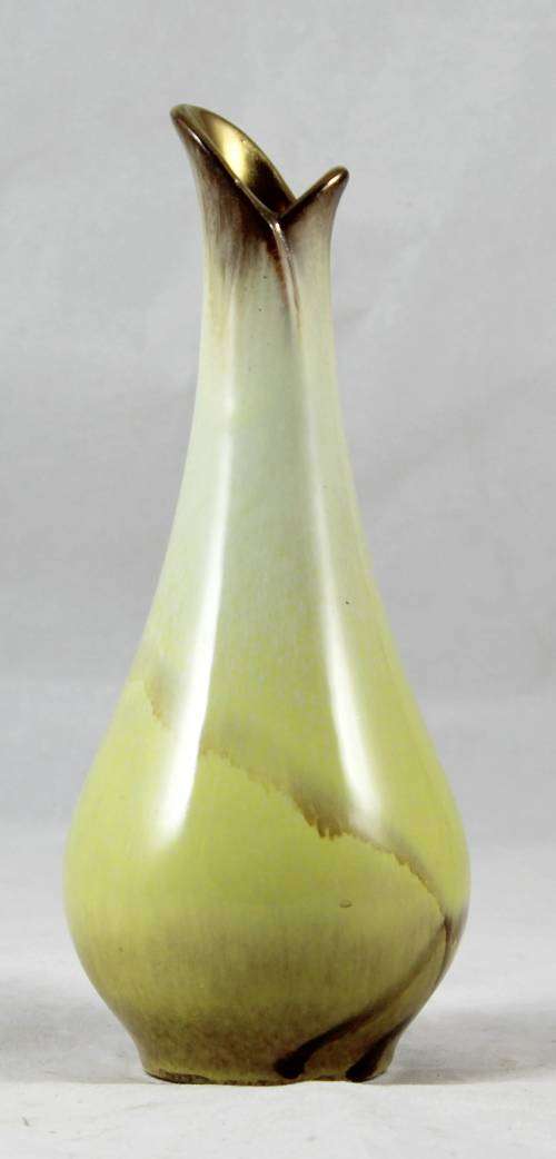 Small Vase - Yellow and Brown - Bid Now!!!