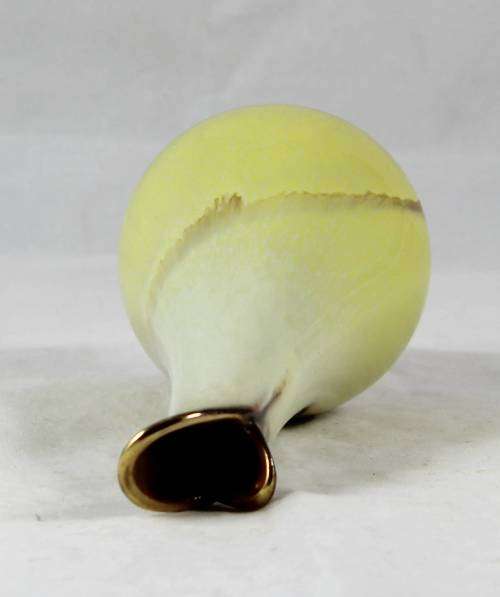 Small Vase - Yellow and Brown - Bid Now!!!