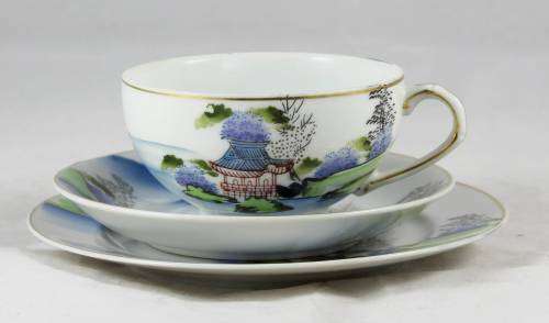 Soko China - Hand Painted Trio - Bid Now!!!