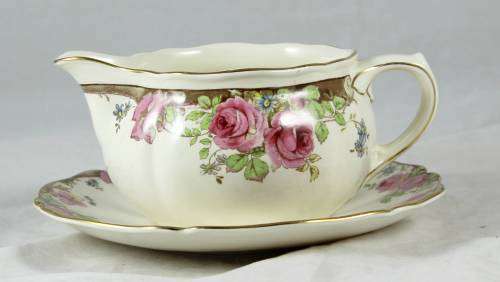 Royal Doulton English Rose - Gravy Boat and Saucer - Bid Now!