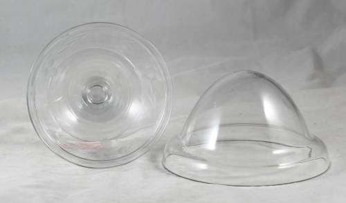 Glass Stemmed Pudding Bowls with Lids - A Beautiful set of 6 - Bid Now!!!