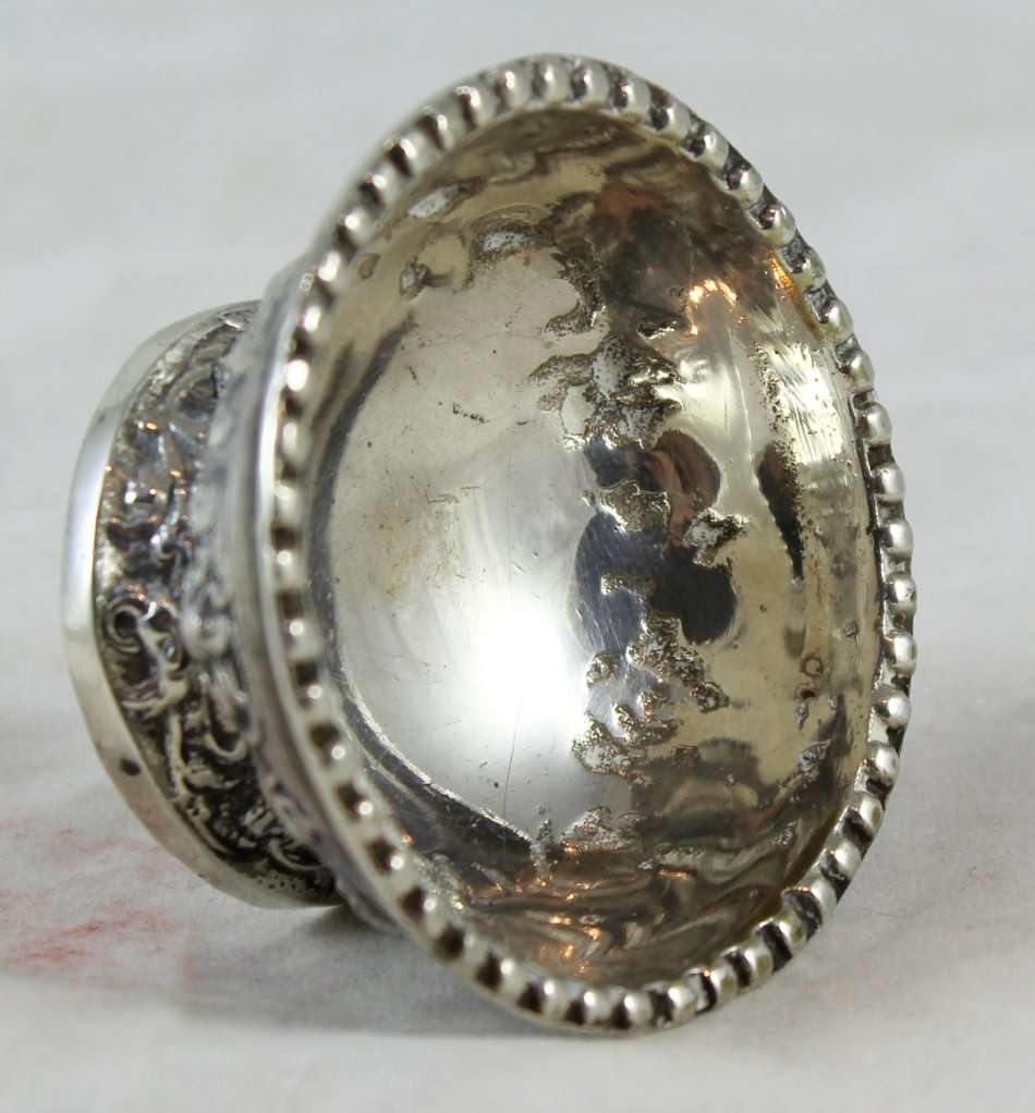 Embossed - Silver Plate Salts - Bid Now!!!