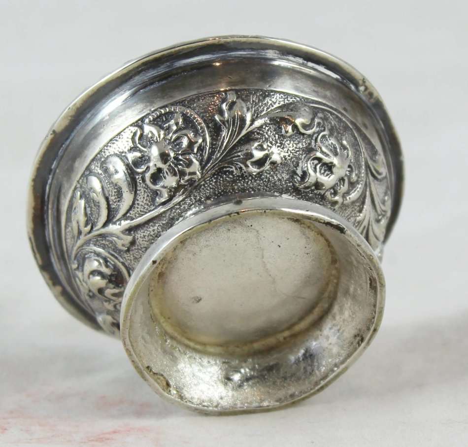 Embossed - Silver Plate Salts - Bid Now!!!