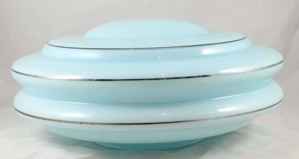 Art Deco - Large Blue Lampshade - Bid Now!!!