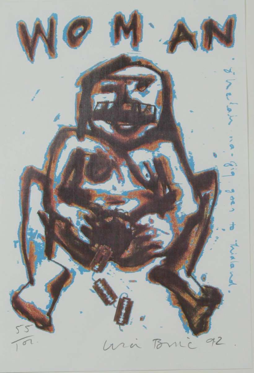 Woman - Limited Edition - Abstract Lithograph- Bid Now!!!