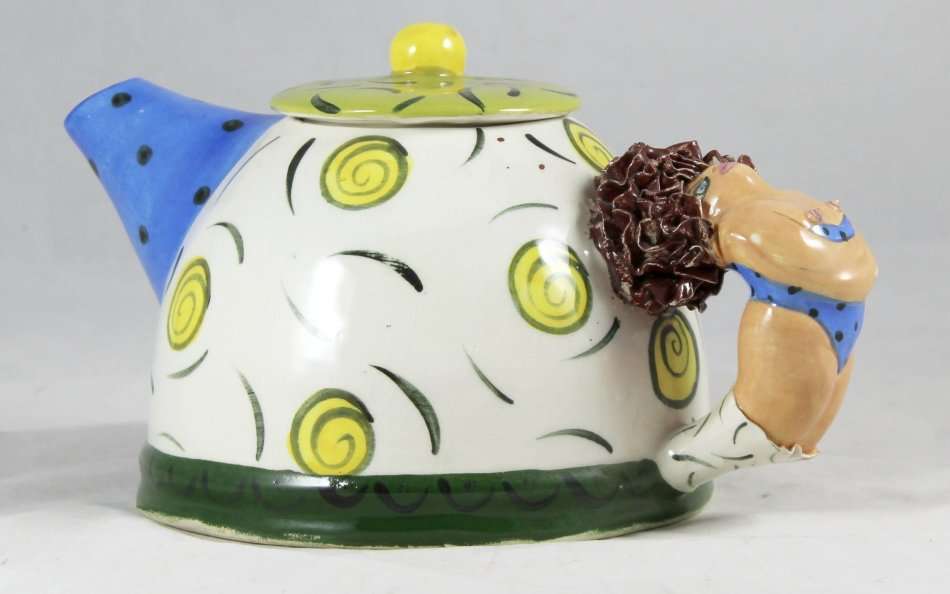 Character Tea Pot - Lady in Costume - Bid Now!!