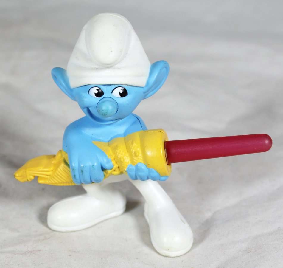 Smurfs - Smurf with light saber - Bid Now!!!