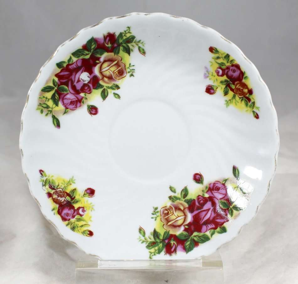 Elegant China - English Rose - Saucer - Low price! - Bid Now!!!