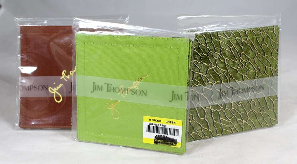 Set of eight Jim Thomson silk coasters - two per pack