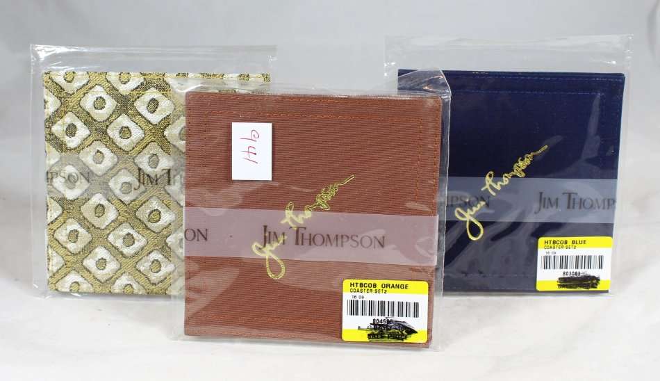 Set of eight Jim Thomson silk coasters - two per pack