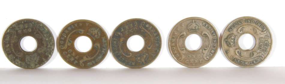 British East Africa 1c King George V coins - Set of 10 x 1922 coins - Giveaway price!! - Bid Now!!!