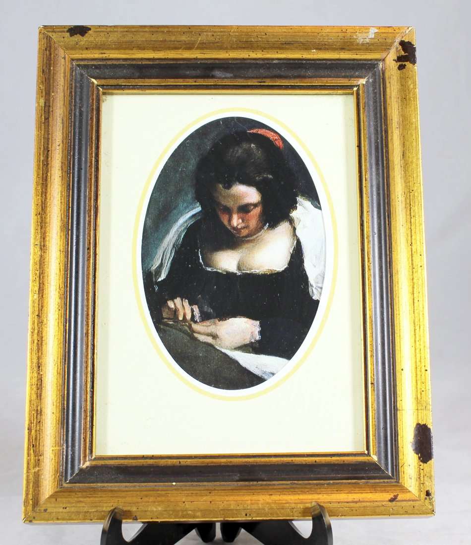 Framed Victorian scene print - Beautiful - Bid Now!!!