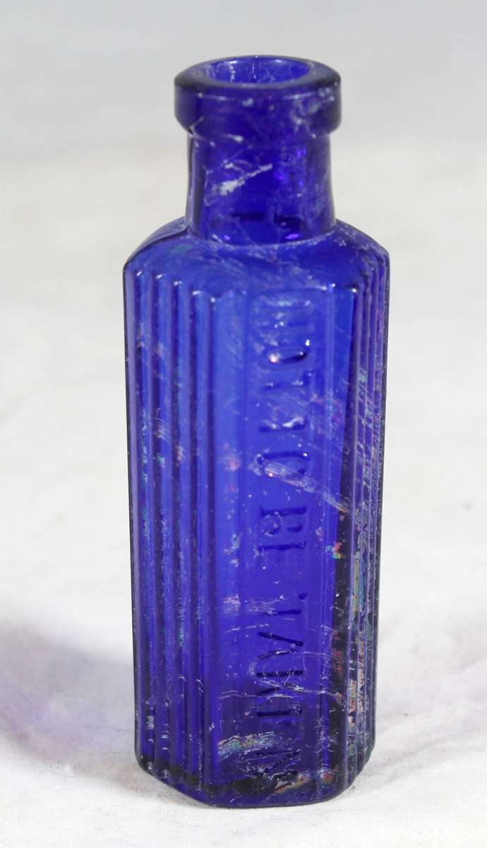 Blue chemical bottle - A treasure! - Bid Now!
