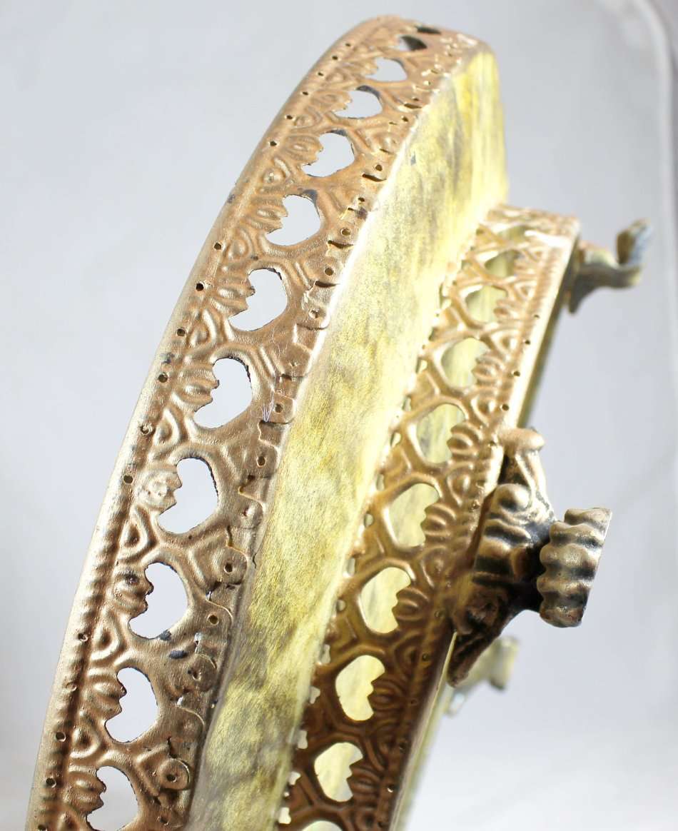 Very large footed tin fruit basket - Giveaway price - Bid Now!