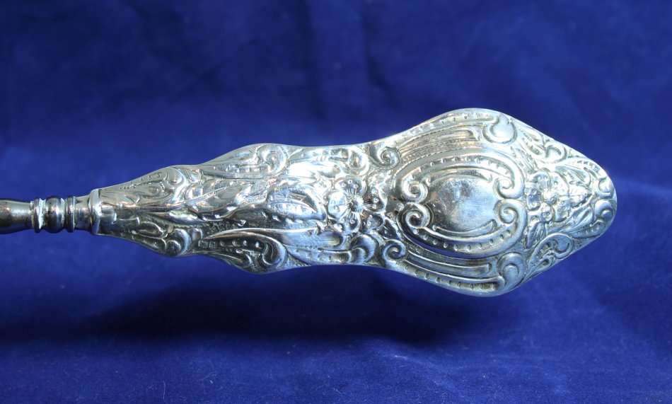 Silver button hook - English hallmarked - Beautiful - Bid Now!