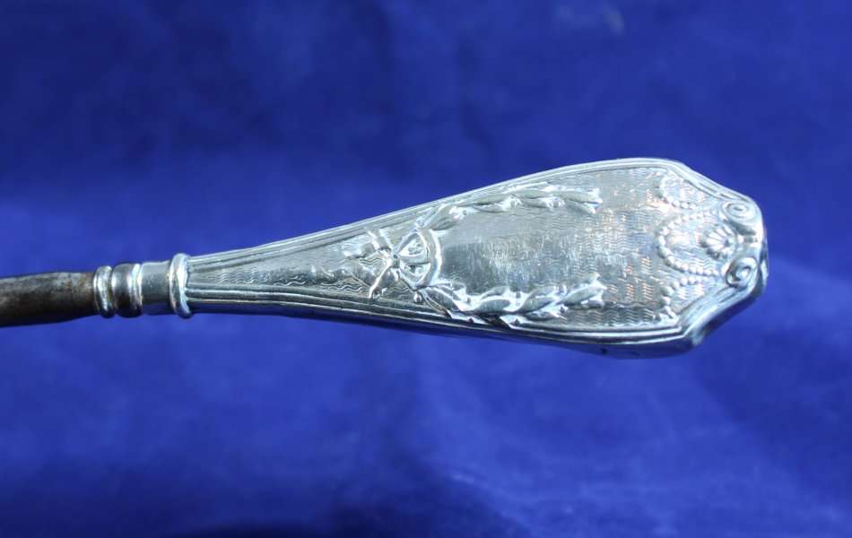 Silver button hook - English hallmarked - Beautiful - Bid Now!