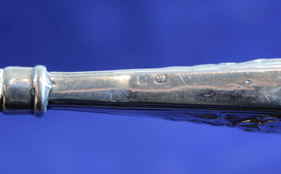 Silver button hook - English hallmarked - Beautiful - Bid Now!