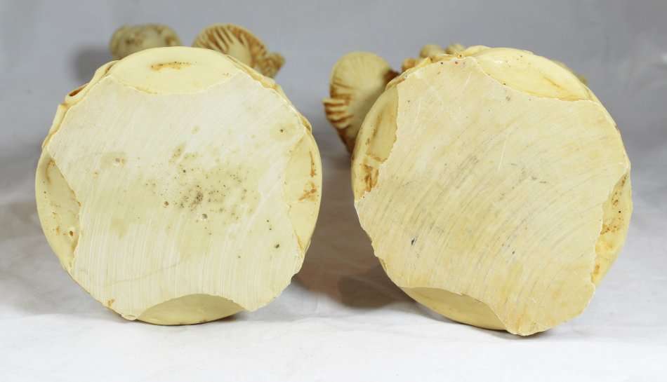 Pair Chinese statues of lady and man carrying fishes - Stunning!! - Exquisite detail!! - Bid Now!!!