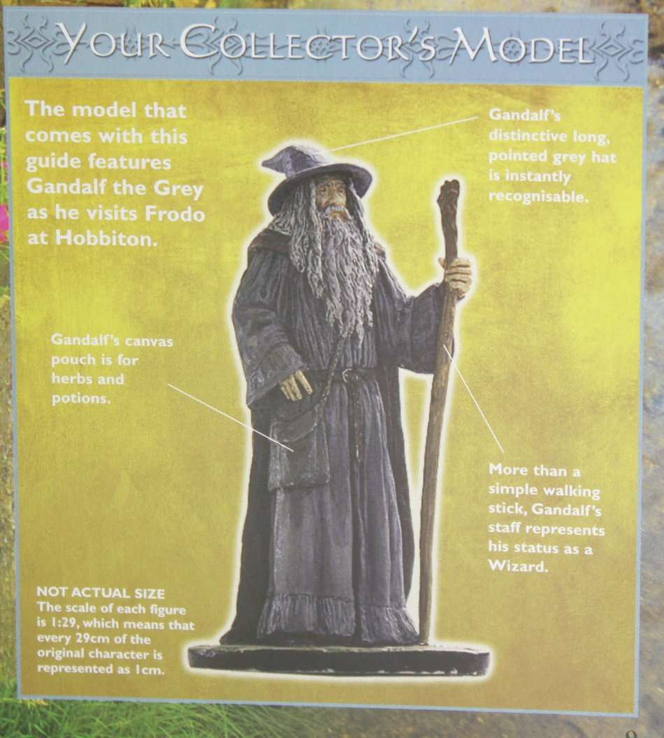 Lord of the Rings - Gandalf - Lead cast, hand painted figurine with book - Stunning! Bid Now!