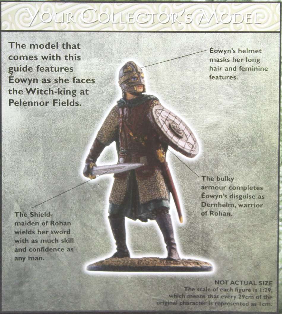 Lord of the Rings - Eowyn - Lead cast, hand painted figurine with book- Stunning! Bid Now!