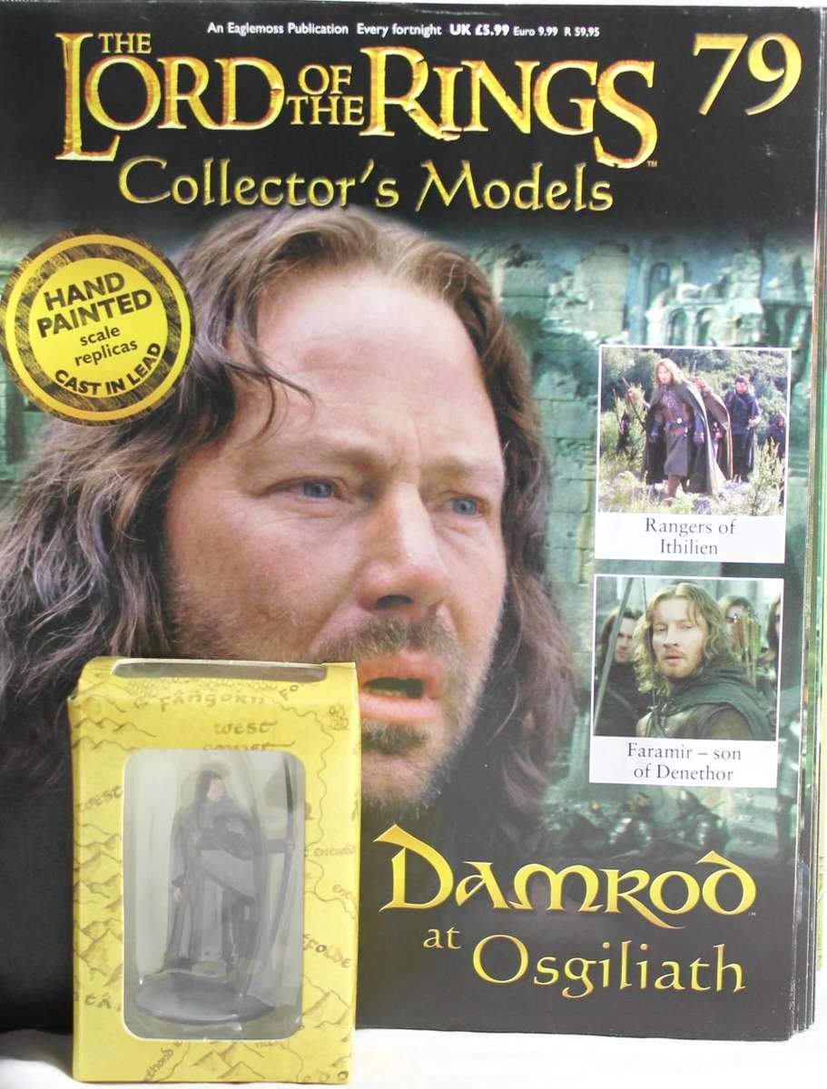 Lord of the Rings - Damrod - Lead cast, hand painted figurine with book - Stunning! Bid Now!