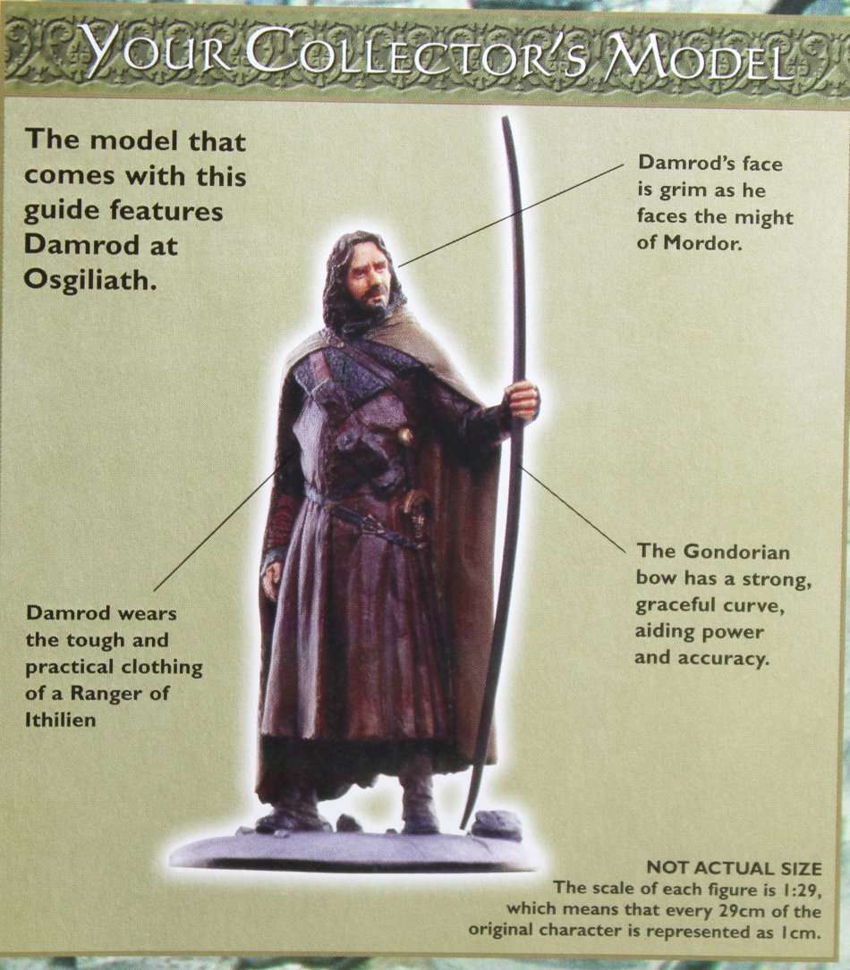 Lord of the Rings - Damrod - Lead cast, hand painted figurine with book - Stunning! Bid Now!