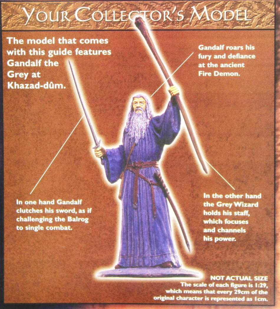 Lord of the Rings - Gandalf the Grey -Lead cast, hand painted figurine with book- Stunning! Bid Now!