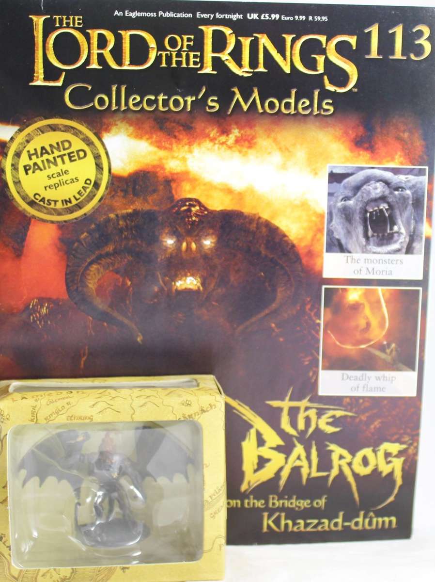 Lord of the Rings - The Balrog - Lead cast, hand painted figurine with book - Stunning! Bid Now!
