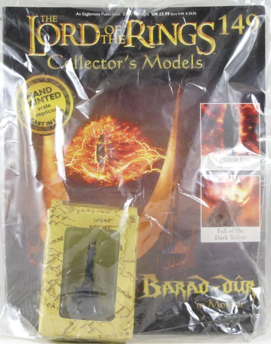 Lord of the Rings - Barad-dur - Lead cast, hand painted figurine with book - Stunning! Bid Now!
