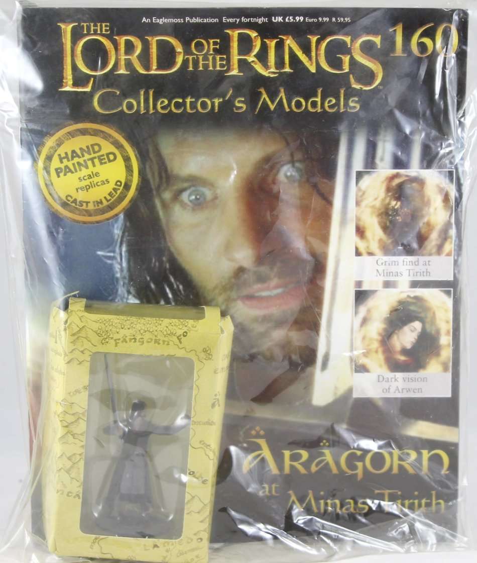 Lord of the Rings - Aragorn - Lead cast, hand painted figurine with book - Stunning! Bid Now!