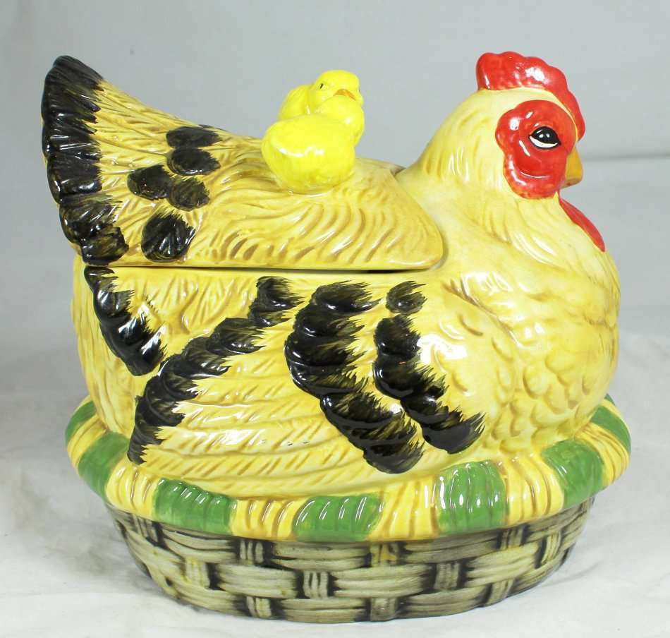 William James - Chicken Jar - Beautiful! - Bid Now!!!