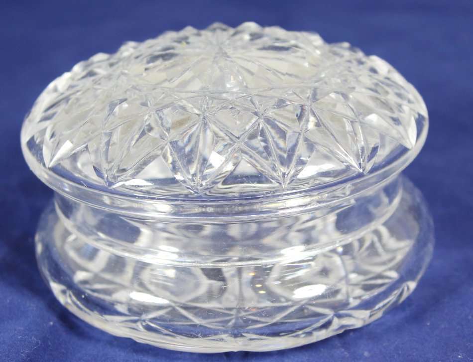 Lidded glass - trinket holder