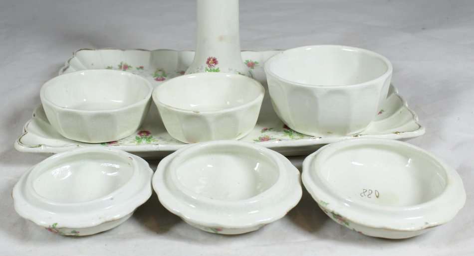 Condiment Set / Vanity table set - Tray & Candle Holder - Gorgeous! - Bid Now!!!