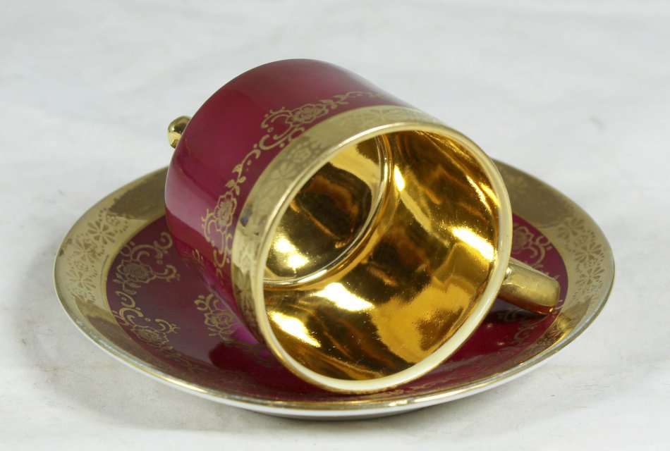 Victorian demitasse duos - Set of 6