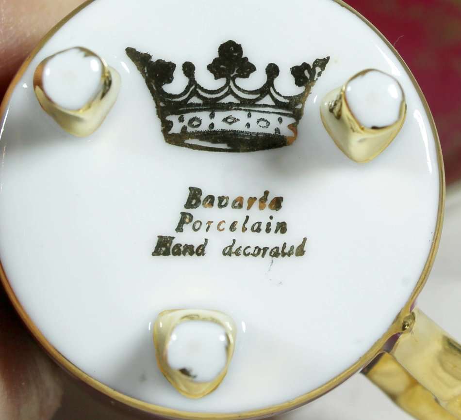 Victorian demitasse duos - Set of 6