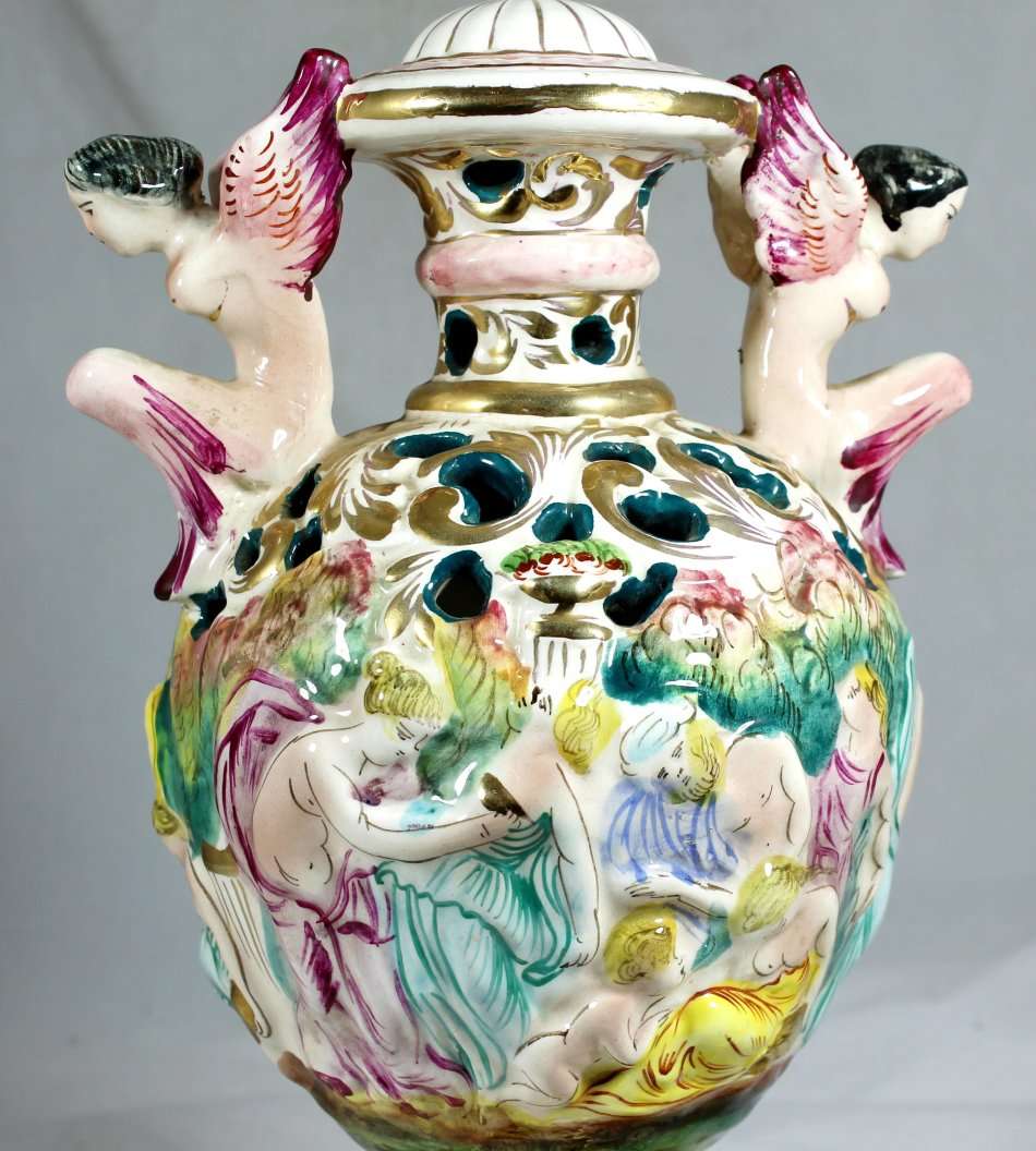 Capodimonte - Italian Lamp - Beautiful! - Bid Now!