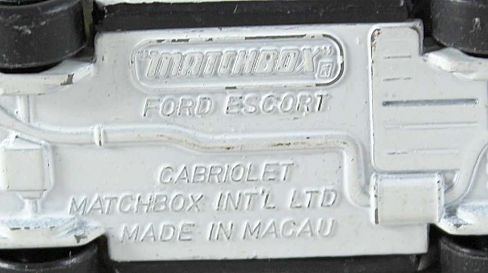 Matchbox - Ford - Escort Cabriolet - Bid now!!