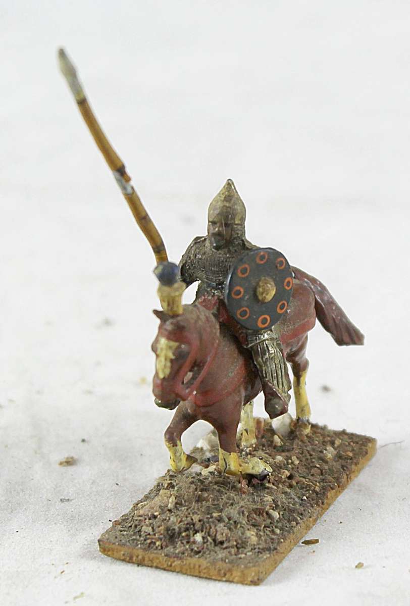 Lead figurine - Eastern horseback warrior