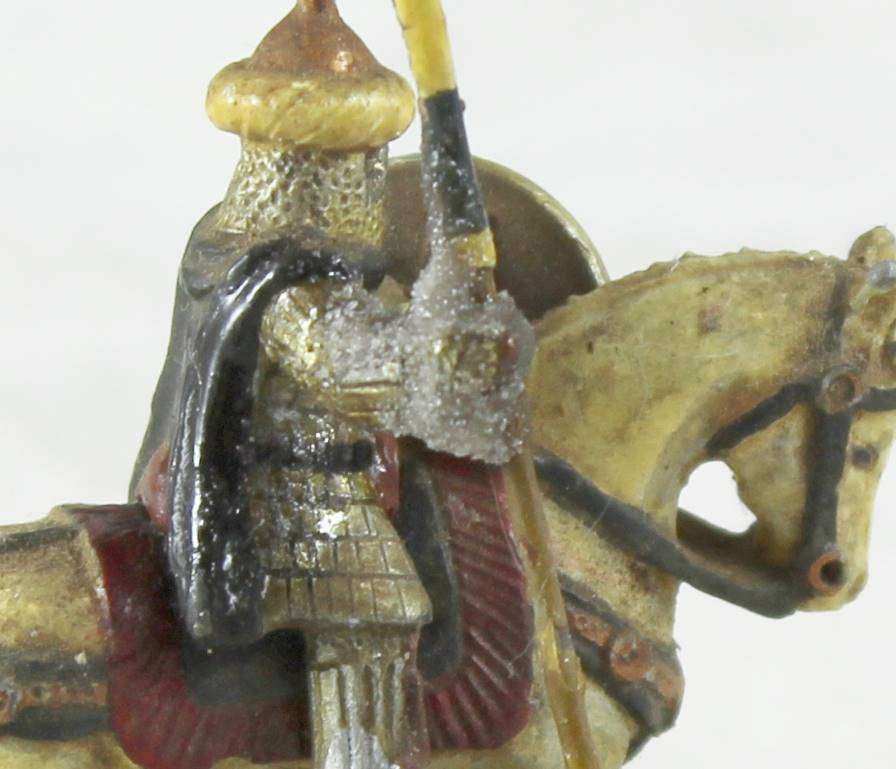 Lead figurine - Eastern horseback warrior