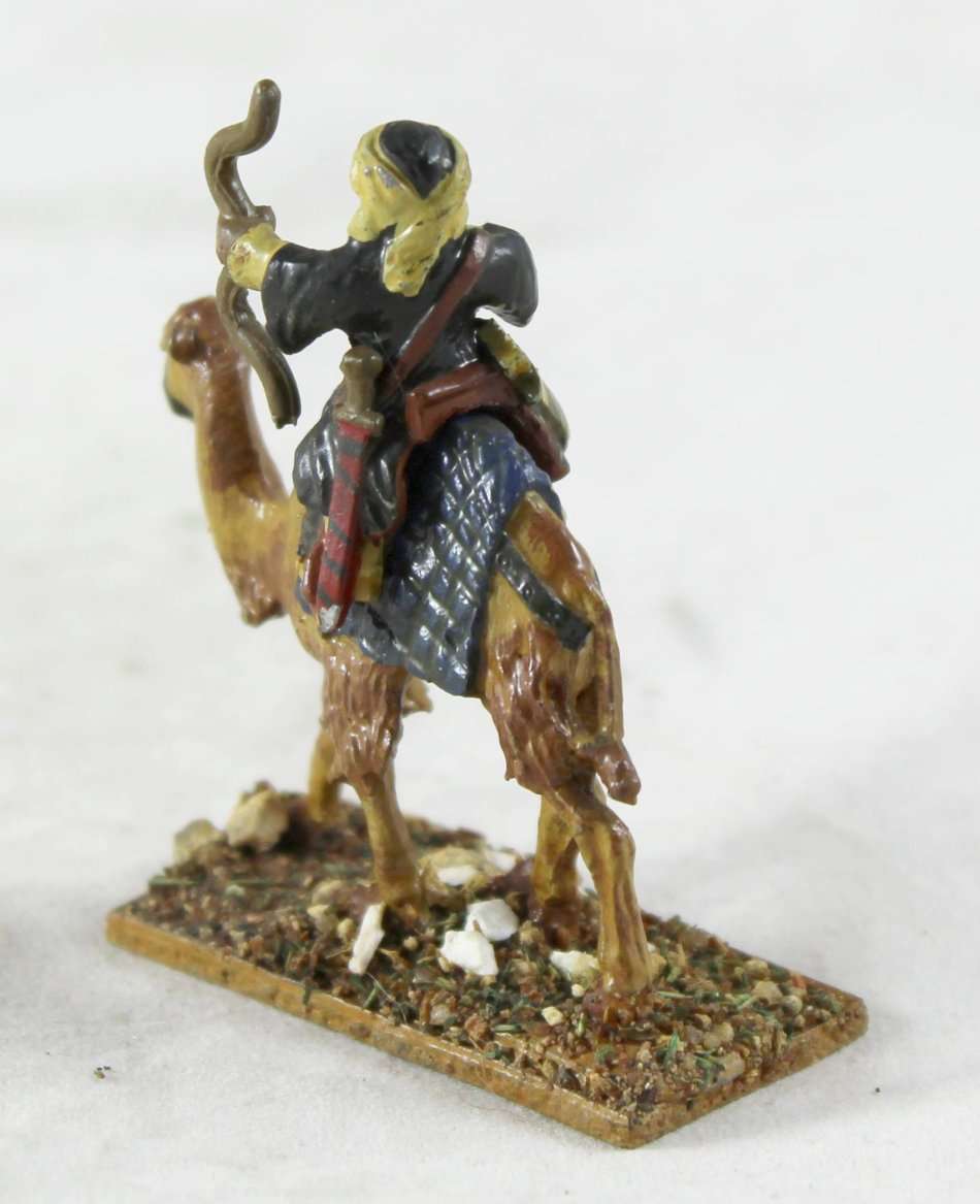Lead figurine - Arabian camelback archer warrior