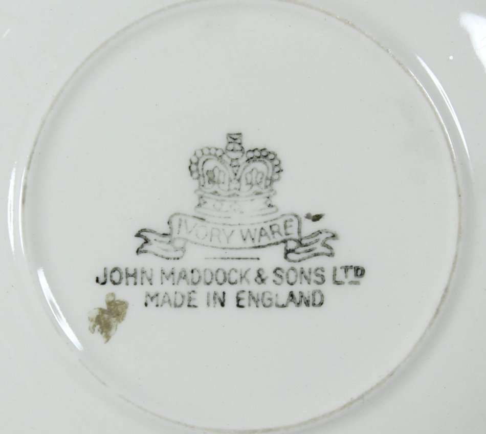 John Maddock - Ivory Ware - Demitasse Saucer - Gorgeous! - Bid Now!!!