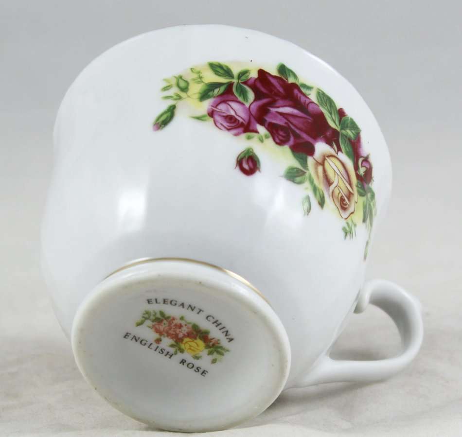Elegant China - English Rose - Tea Cup - Beautiful! - Bid Now!!!